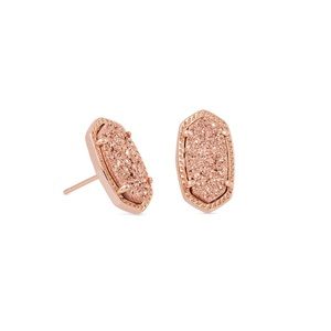 Kendra Scott Ellie rose gold druzy earrings